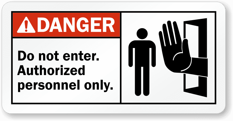 no entry